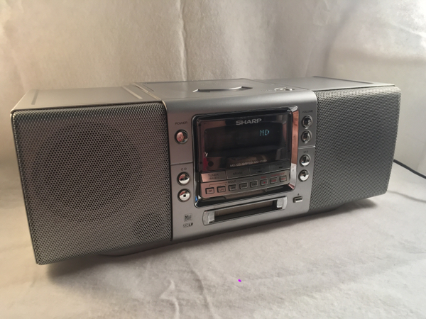 SHARP シャープ MD CD ラジカセ ラジオ 通電確認済 MD⁄CDシステム
