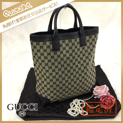 グッチ トートバッグ GGキャンバス レザー GUCCI 0 美品 トート 