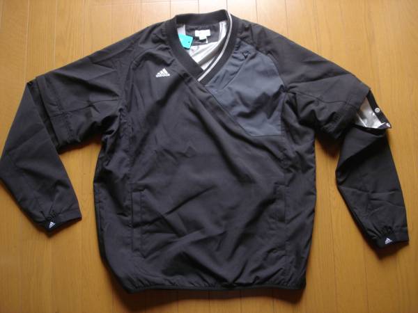 アディダス メンズM 2ウェイ撥水サーモトロン黒A08935定価12000