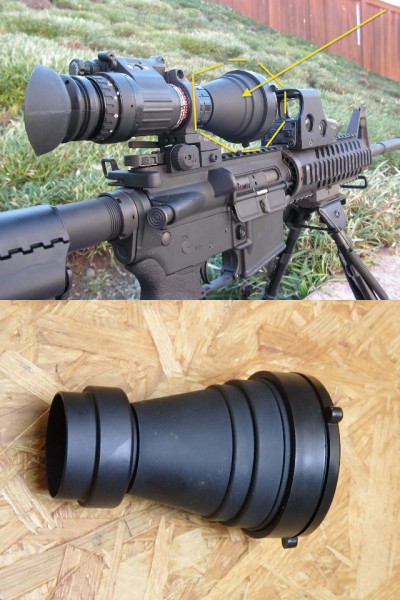 ナイトビジョン マグニファイア 3X 米軍実物 MAGNIFIER レンズ AN-PVS