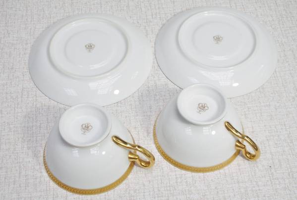 大倉陶園 ゴールドライン カップ＆ソーサー 2客セット 【公式通販】