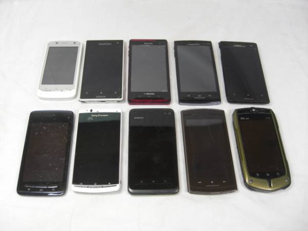 S0918-1/ジャンク スマートフォン スマホ まとめ 大量 10台 家電、AV