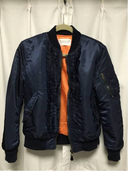 【美品】ミノトール MBS フリルMA-1ジャケット ミノトール MA-1ジャケットS 未使用美品 Minotaurミノトール フリル MA