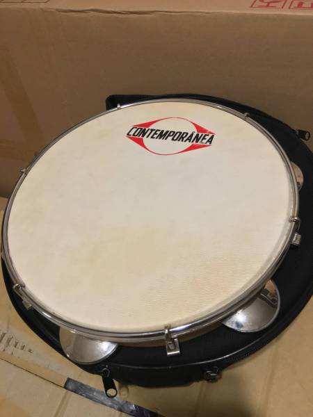 山羊皮 パンデイロ コンテンポラネア PDMV105C ケース付 楽器、器材