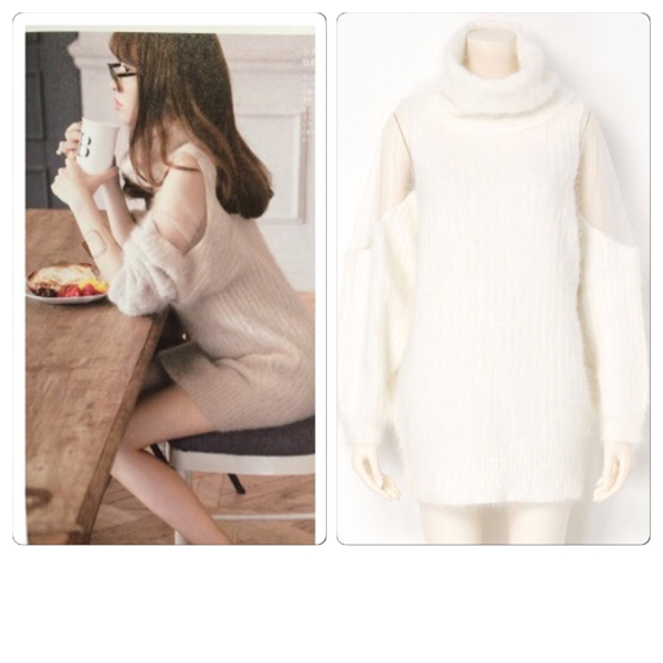 新品同様スナイデル チュールアンゴラニットワンピース