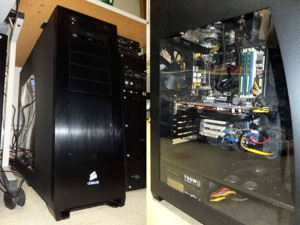 ゲームにも！Core i7-2600K/8GB/SSD/HDD/HD5870/Blu-ray/Corsair