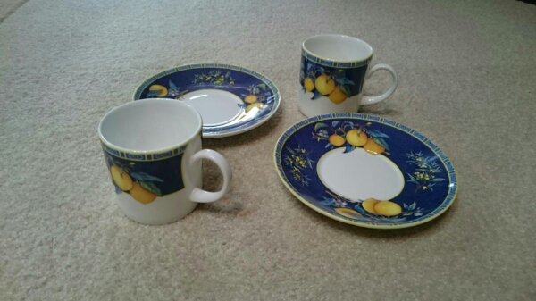 廃盤　ウェッジウッド　ペアティーカップ　CITRONS