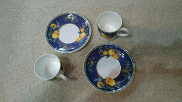 廃盤　ウェッジウッド　ペアティーカップ　CITRONS