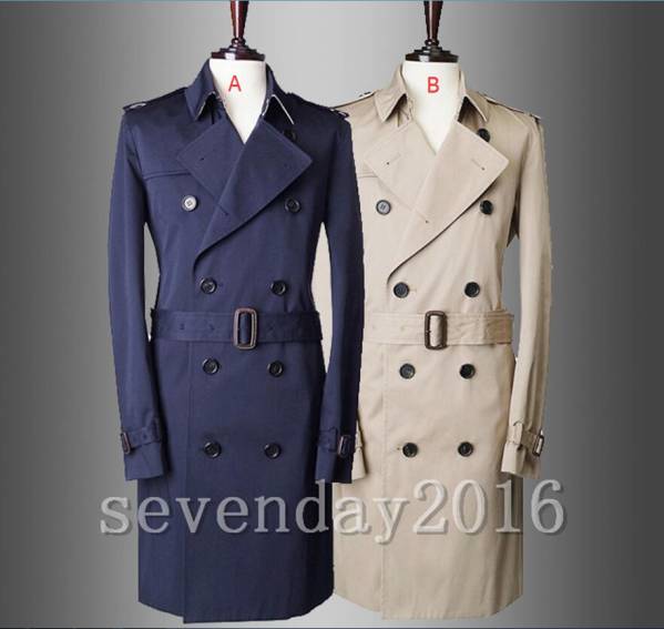 メンズトレンチコート ビジネスコートロングコートM～XXL/se1