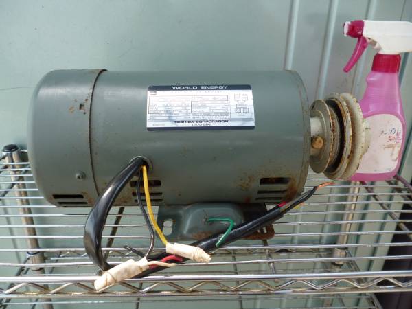 東芝 TOSHIBA モーター SIKD 0.75kw 100/200V 50/60Hz プーリー