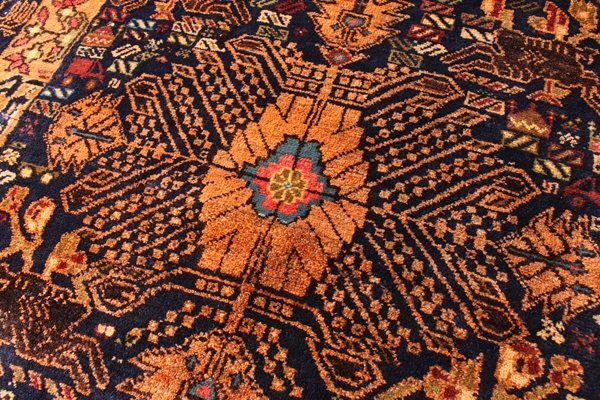 ザッカンの芸術作品 手織り絨毯 バルーチ族 195㎝ ラグWGBRL3850