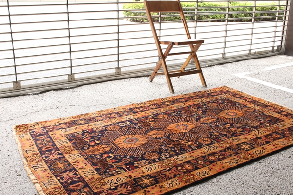 ザッカンの芸術作品 手織り絨毯 バルーチ族 195㎝ ラグWGBRL3850
