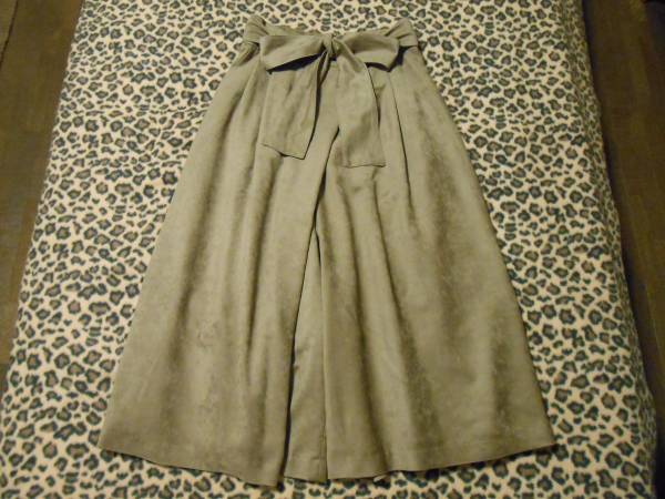 新品 マイストラーダ フェイクスエードガウチョ ワイドパンツ M