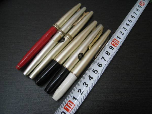 ○6 文具店デッドストック プラチナム万年筆 ペン先18Ｋ14K 6本