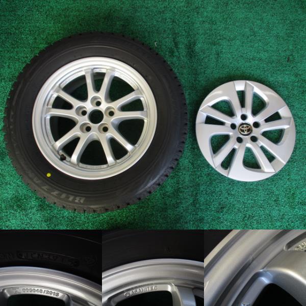 新車外し 50系プリウス純正 BS新品スタッドレス195/65R15インチ