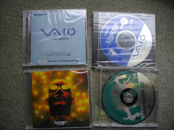 希少品◆sony vaio 付属品 CDロム4枚 20年前物 詳細不明◆です。_1