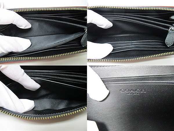 【USED美品】 コーチ★ラウンドファスナー 長財布 74881