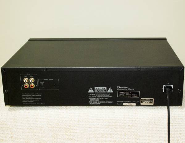 Nakamichi Cassette Deck1（完動品） ナカミチ】 Nakamichi Cassette Deck1 完動＆美品 ／ 禁煙環境 完動品