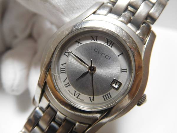 1円～used グッチ 5500L クォーツ 動作確認済(G-L11)