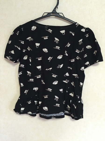 エムズグレイシー 半袖カットソー 38 レディース 黒×ベージュ