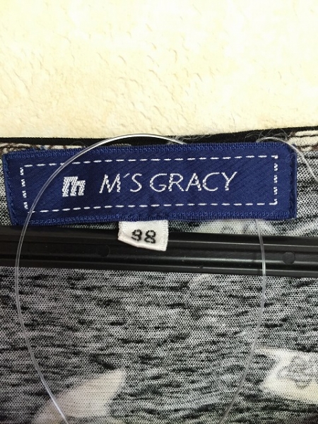 エムズグレイシー 半袖カットソー 38 レディース 黒×ベージュ