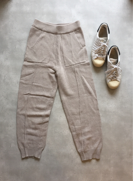 新品未使用品 ニットパンツ スウェット luxe ジャーナル ニット