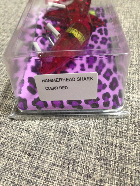 フロッグ ハンマーヘッドシャーク新品。クリア レッド