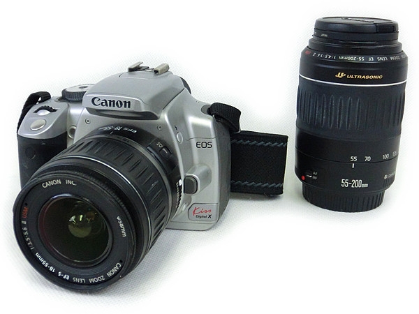 ジャンク Canon EOS Kiss Digital X KISSDXB-WKITカメラN2059931
