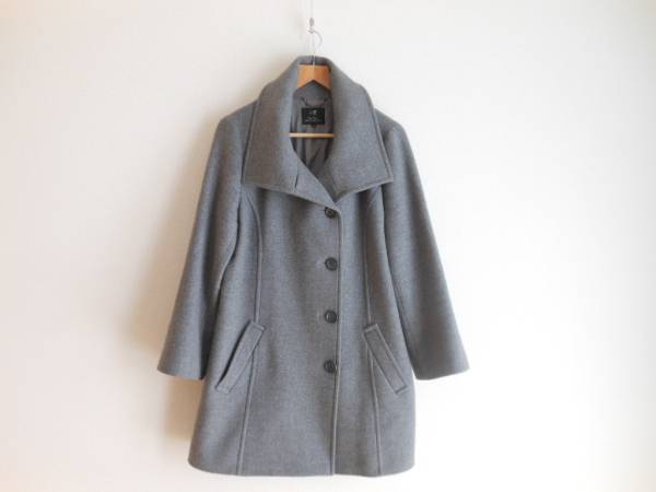 23区 コート 46 グレー オンワード樫山 大きいサイズ 美品 秋冬 