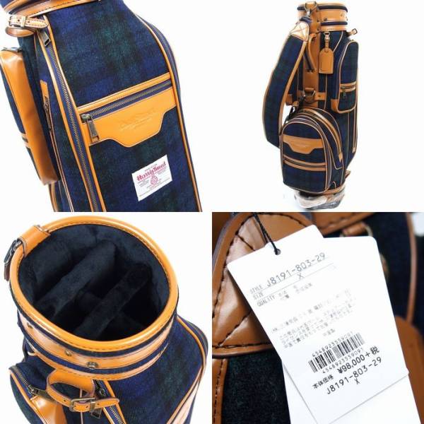 ゴルフ Paul Stuart SPORT ハリスツイード キャディバッグ