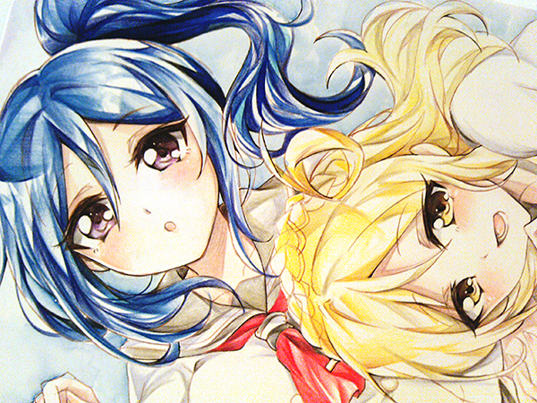 同人手描イラスト ラブライブ サンシャイン 松浦果南 小原鞠莉 手描きイラスト 売買されたオークション情報 Yahooの商品情報をアーカイブ公開 オークファン Aucfan Com