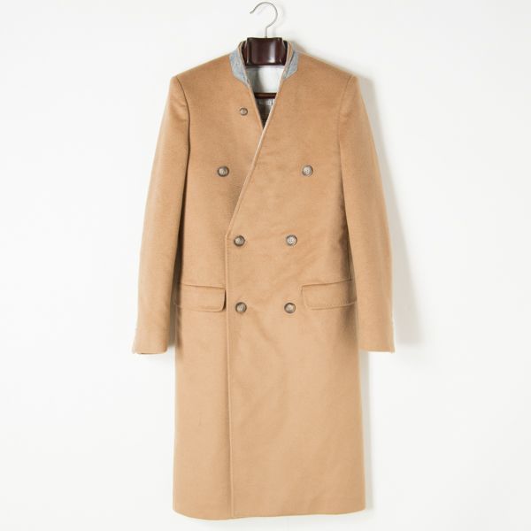 新品 H&M×martin margiela チェスター キャメル 46 c1c115MEN