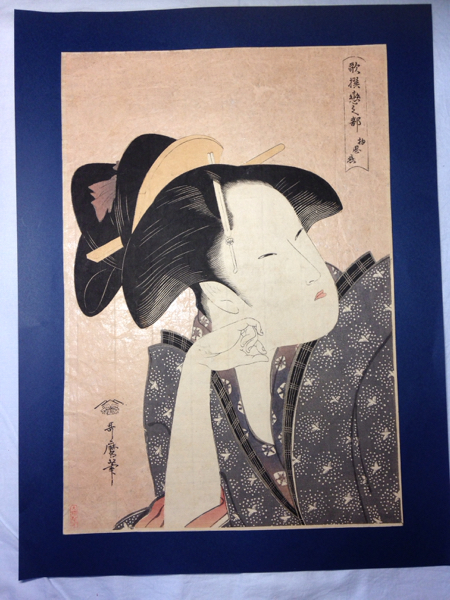 YS》伊東深水門人 堀江浮水肉筆「鮑を取る海女」絹本日本画 | MIKAS