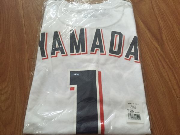 ヤクルトスワローズ プレーヤーズTシャツ 山田哲人 新品 未開 L