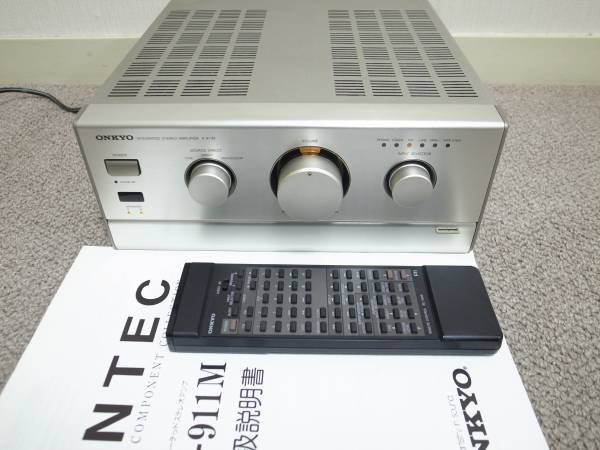 整備済 程度良 ONKYOオンキョー INTEC275アンプ A-911M取説付 【公式通販】