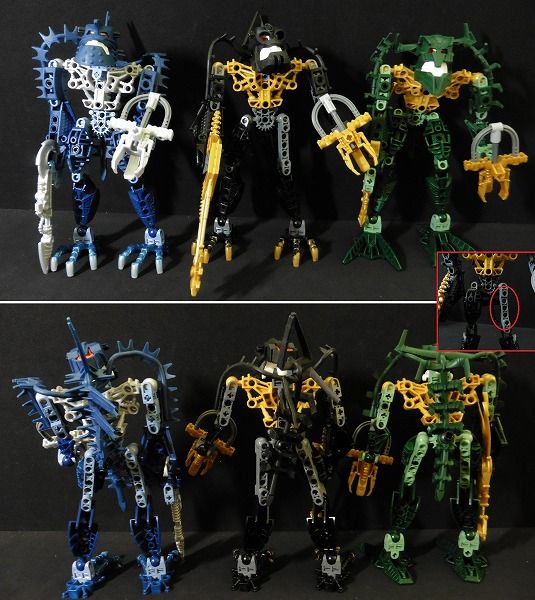 C195 レゴ LEGO バイオニクル ピラカ ハカーン ヴェゾック 他 △