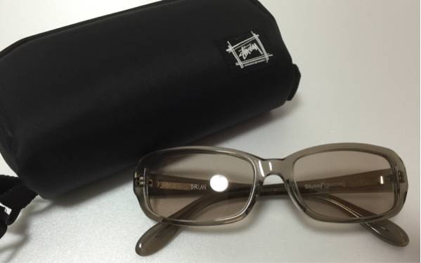 即決 美品 stussy brian サングラス ケース付