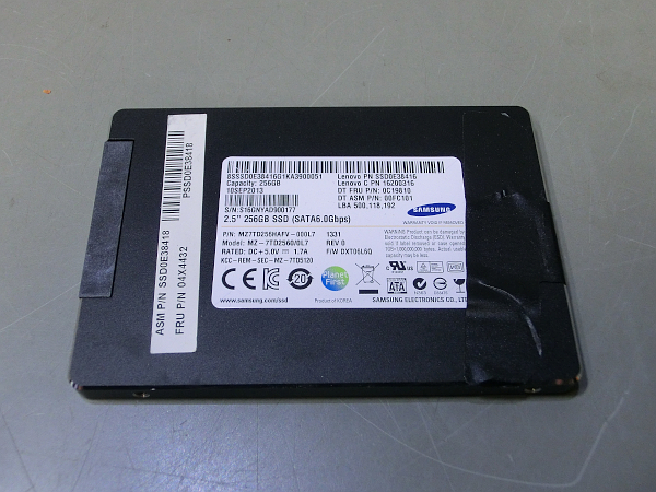 46449. SAMSUNG / SATA 2.5インチ SSD / 256GB |中古品|