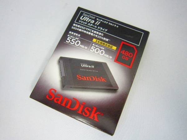 SanDisk サンディスク ウルトラⅡ 480GB SDSSDHII-480G-J26 周辺機器