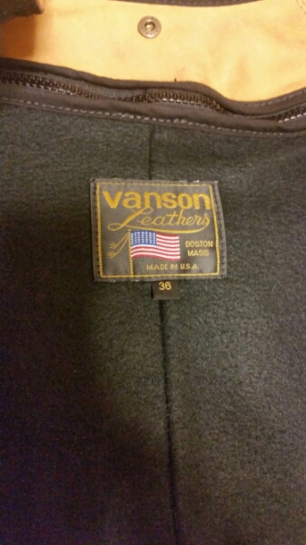vanson バンソン 9Bキャメル