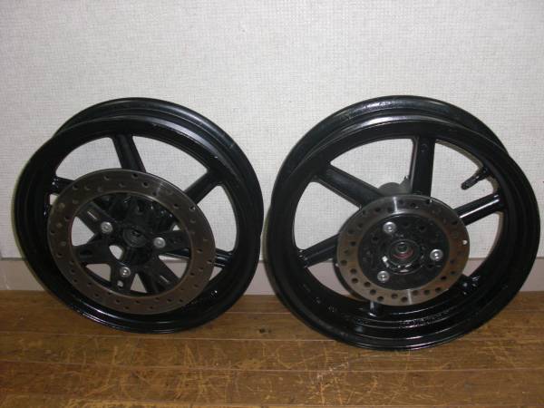 nsr50 ホイールセット NSR50後期純正ホイールセット ホンダ用 自動車、オートバイ