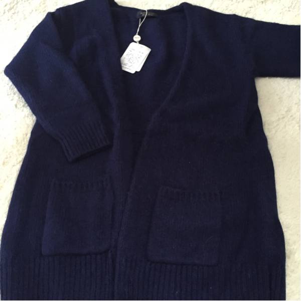 【新品】ジャスグリッティーアンゴラ混ロングカーディガン