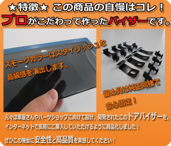 ステップワゴン スパーダ RP1/2/3/4 ドアバイザー 送料無料