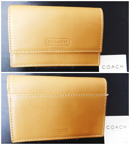 美品USED】☆COACH レザーカードケース コーチ シンプル COACHレザー