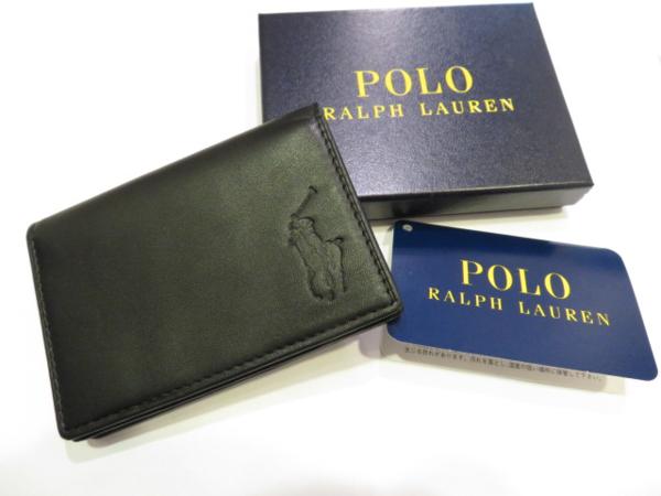 未使用　ポロ ラルフローレン 羊革カードケース 名刺入れ