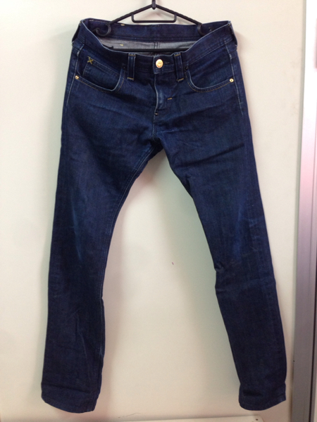 DC/I06GE 中古品 リー ライダース 馬革ラベル 金ステッチ sizeS