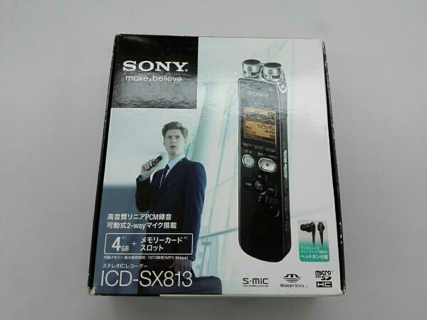 [美品]ソニー ICD-SX813(B)[ステレオICレコーダー ブラック]