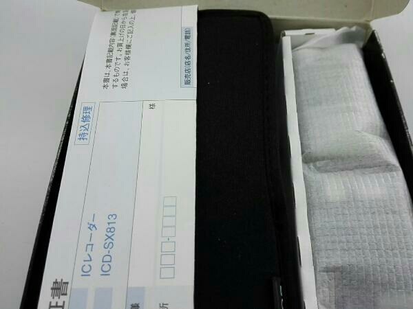 [美品]ソニー ICD-SX813(B)[ステレオICレコーダー ブラック]