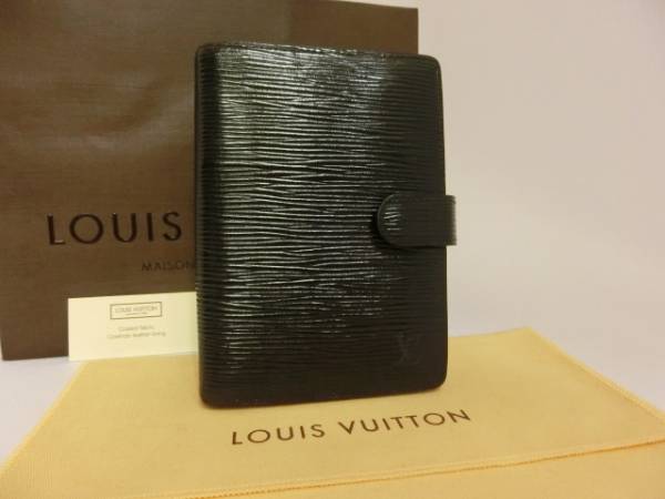ルイヴィトン 手帳カバー アジェンダPM エピ ノワール 美品