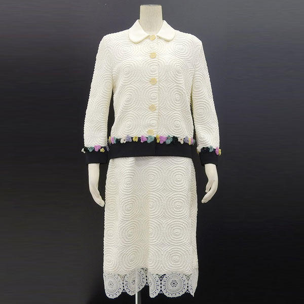 □1GE4742【フェンディ】 ニット アンサンブル Size:42 □